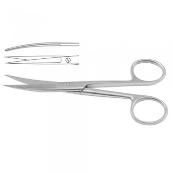 Operating Scissor Curved - Sharp/Sharp Stainless Steel, 14.5 cm - 5 3/4"